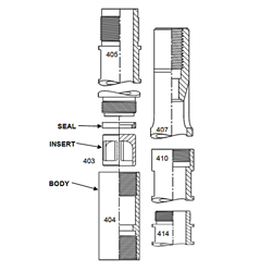 INSERT GUIDED ASSEMBLY (405, 407, 410, 414)	