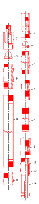 THIN WALL BARREL A.P.I. TYPE RWTM