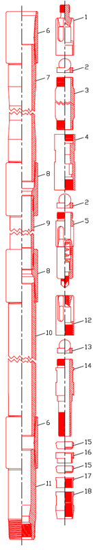 Tubing Pump API Type THC