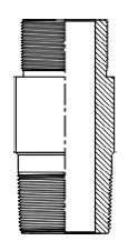 Connector Upper Barrel Oversize Tubing Pump (443)