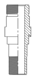 Mandrel – 2-Cup Standing Valve – “HR” Type (473)