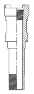 Mandrel – Cup Holddown with Pull Tube Threads (476)