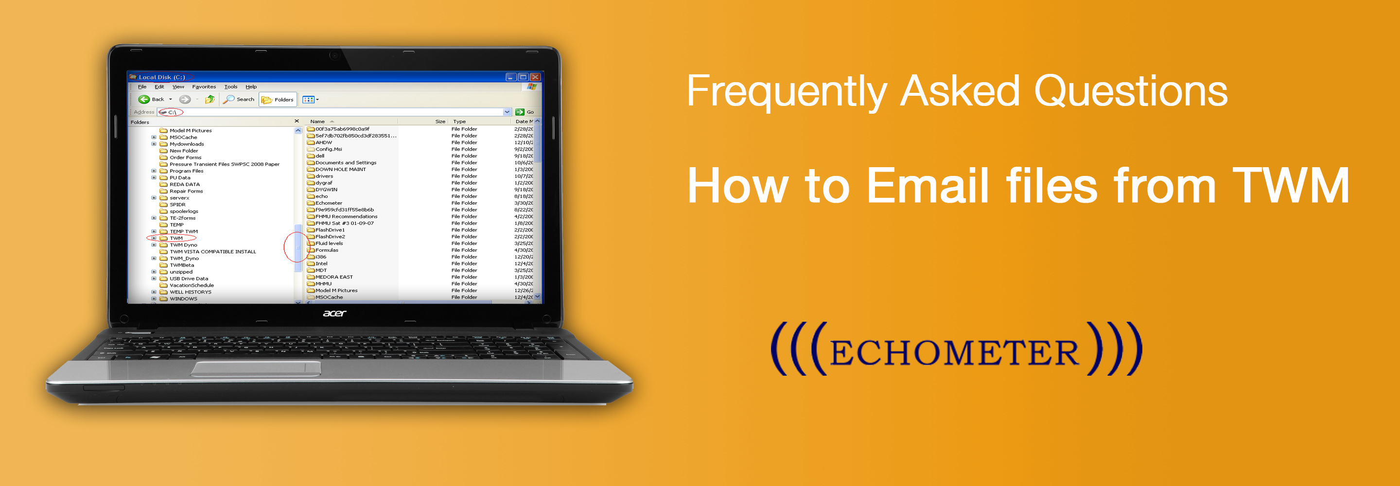 How to Email Files from Echometer Total Well Management TWM