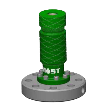 Double pack with flapper in flange Double pack with flapper in flange