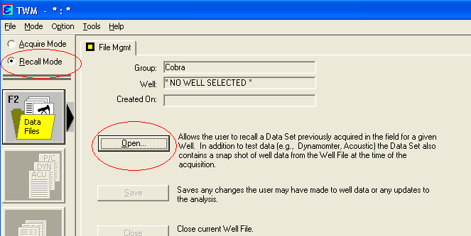 How to email files from Echometer Total Well Management - Step 1