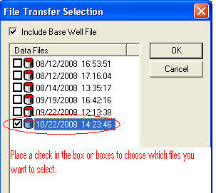 How to email files from Echometer Total Well Management - Step 3