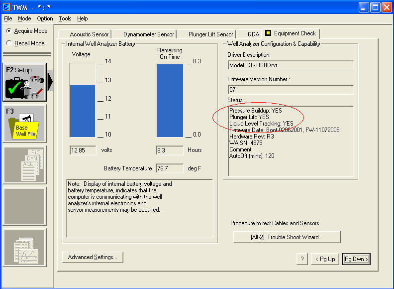 How to enable pressure transient tracking in Echometer TWM - Step 5